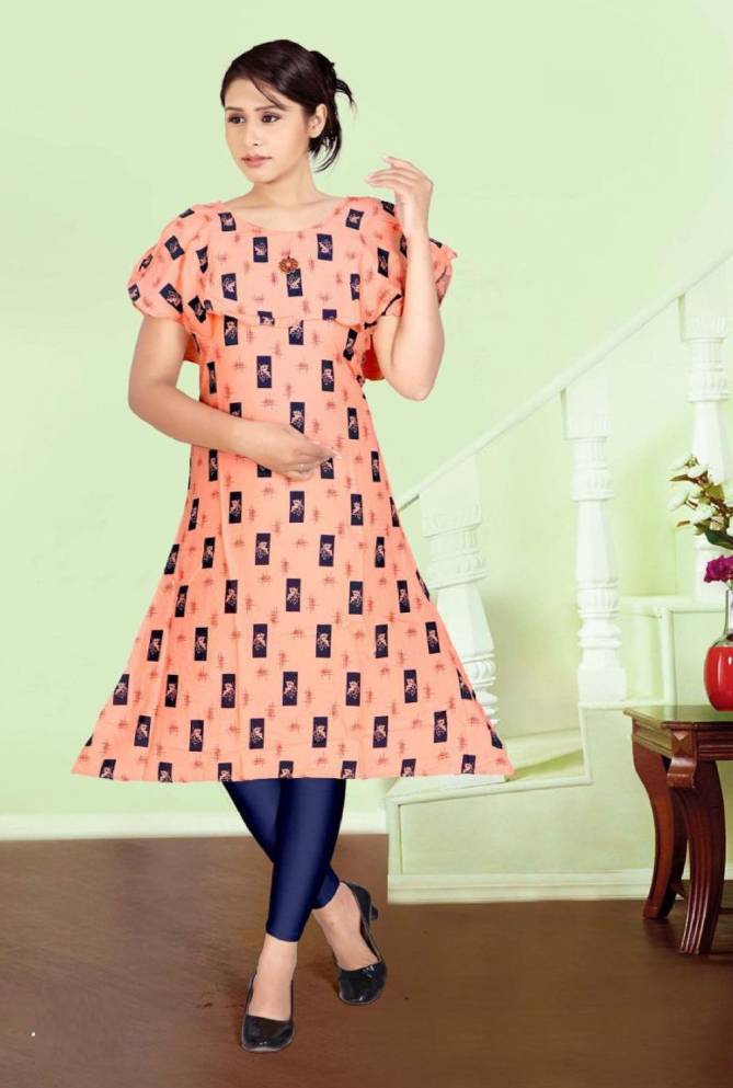 Beauty Queen Aanchal 1 Casual Daily Wear Rayon Printed Kurti Collection